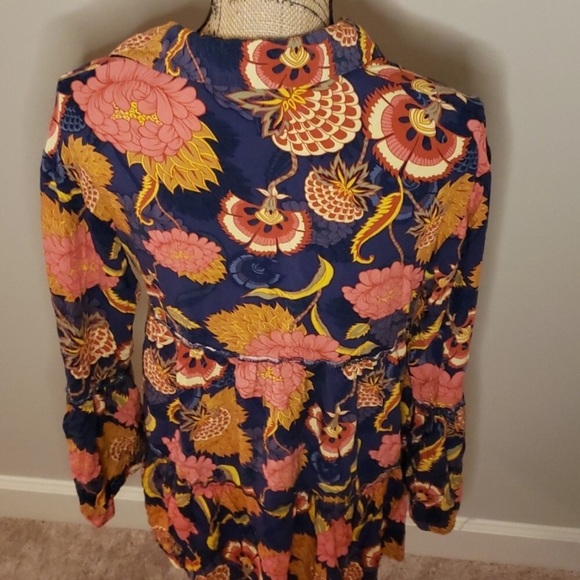 Anthropologie Jaase Floral Print Flowy Top - Picture 2 of 4